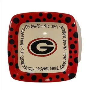 UGA porcelain dish